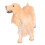 Figurita de Cocker Spaniel PL127-1543 plástico amarillo 1