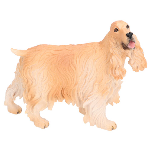 Figurita de Cocker Spaniel PL127-1543 plástico amarillo 1
