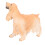 Figurita de Cocker Spaniel PL127-1543 plástico amarillo 5