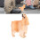 Figurita de Cocker Spaniel PL127-1543 plástico amarillo 3