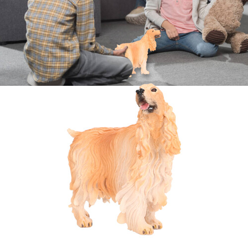 Figurita de Cocker Spaniel PL127-1543 plástico amarillo 2
