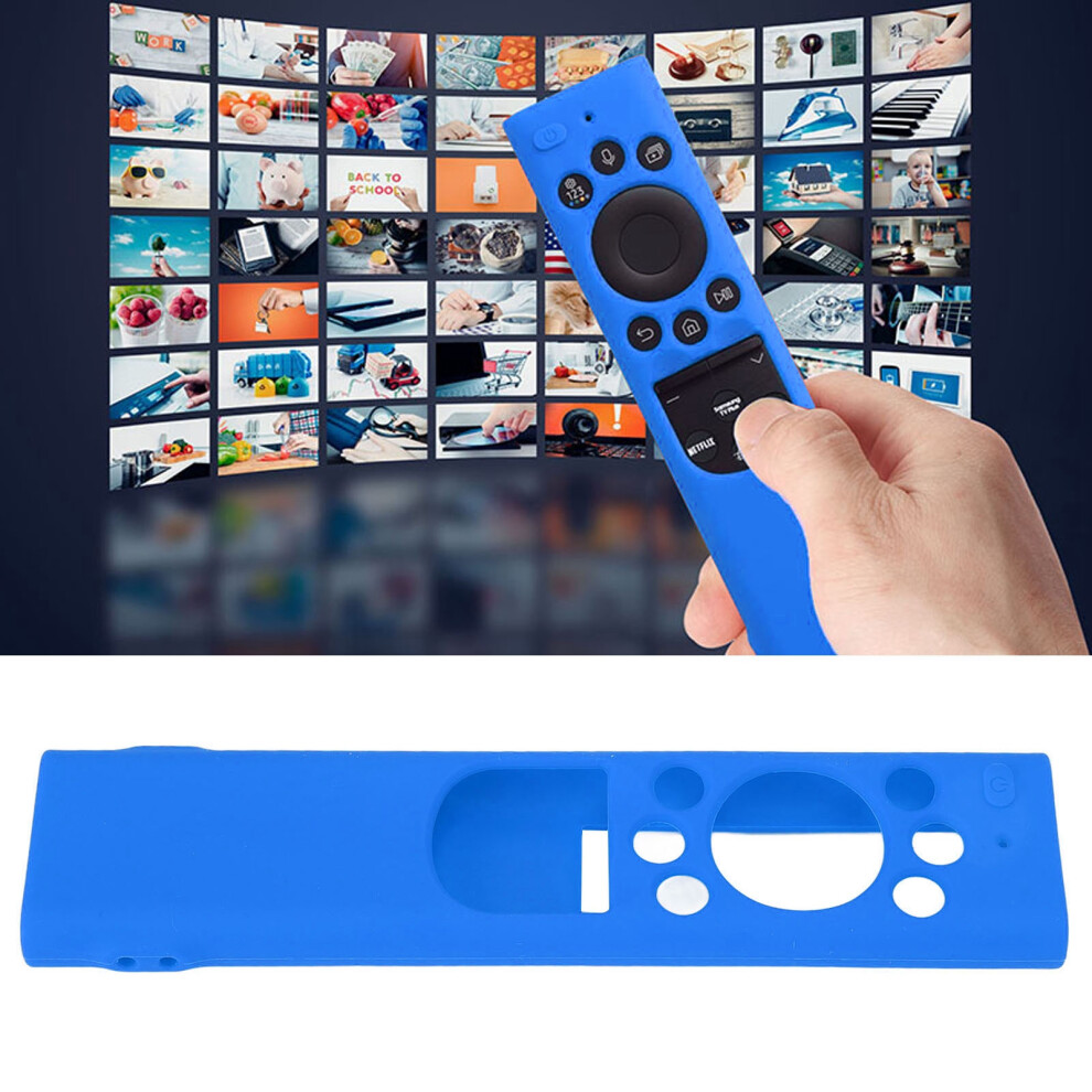 Anti Drop Remote Control Silicone Protective Cover Solar Cell Remote Control Replacement Cover For Samsung Tm2180ecobn59 Blue 7891321245064