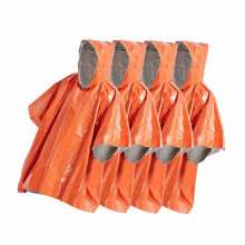 4er-Pack Notfall-Regenponcho + Thermotasche, Wasserdichte Outdoor-Ausrüstung
