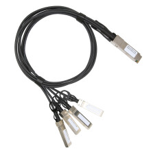 Cable 40G QSFP de 1 m, QSFP+ a 4 SFP+, de alta velocidad, gris