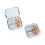 Tragbare Mini-Pillendose Klein Transparent Weiß 5