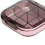 Mini estuche para pastillas rosa transparente 7.1oz 3