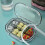 Tragbare Mini-Pillendose Klein Transparent Weiß 1
