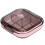 Mini estuche para pastillas rosa transparente 7.1oz 2