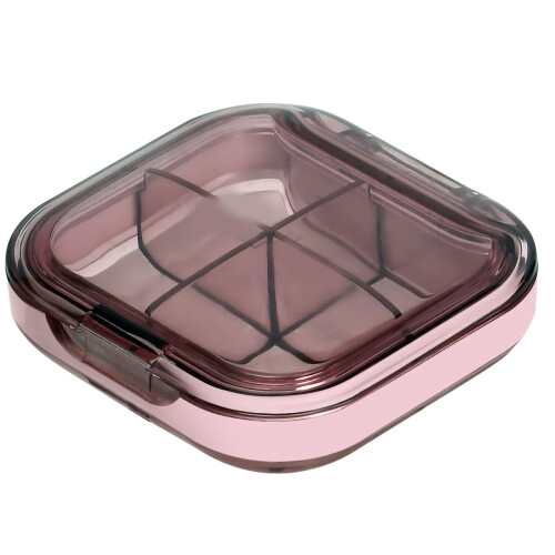 Mini estuche para pastillas rosa transparente 7.1oz 1