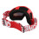 Motorradbrille PC-Schaumstoff roter Rahmen rote Linse 11