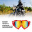 Motorradbrille PC-Schaumstoff roter Rahmen rote Linse 8