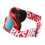 Motorradbrille PC-Schaumstoff roter Rahmen rote Linse 12
