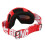 Motorradbrille PC-Schaumstoff roter Rahmen rote Linse 13