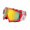 Motorradbrille PC-Schaumstoff roter Rahmen rote Linse 3