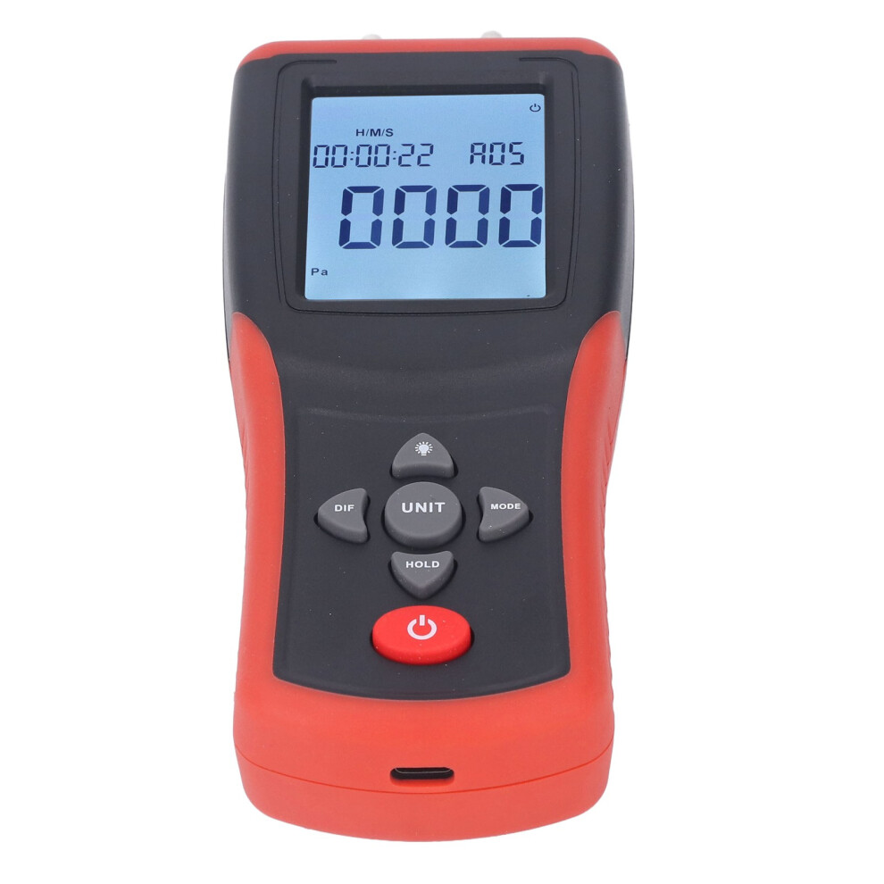 Digital Manometer 12 Units Selectable Multi Function Digital Differential Pressure Gauge With Backlit Lcd Display 4911321251551