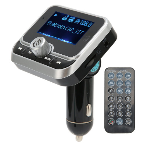 Bluetooth-FM-Transmitter 1G-32G, 1,8-Zoll-LCD, Schwarz