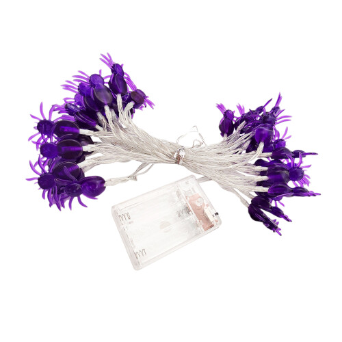 Typ 2 6m/19.68ft Lila Spinne 40LEDs Lichter