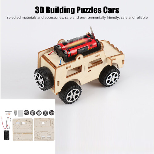 Kit de coches modelo eléctricos - Natural, compacto, 2 pilas AA 2