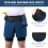 Shorts de running 2 en 1,92/8P/S,EU S-XXL,Negro/Azul/Verde militar 4