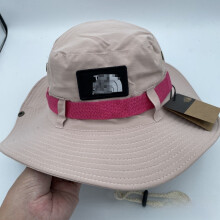 (Pink)Lettre Unisexe Chapeau de Pêcheur Extérieur Large Bord Chapeau de Soleil avec Matière Respirante