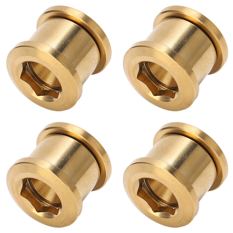 4Pcs Chainwheel Disc Screw Titanium Alloy Single Disc Bike Disc Screw For Mountain Bikes Gold 3361321253429
