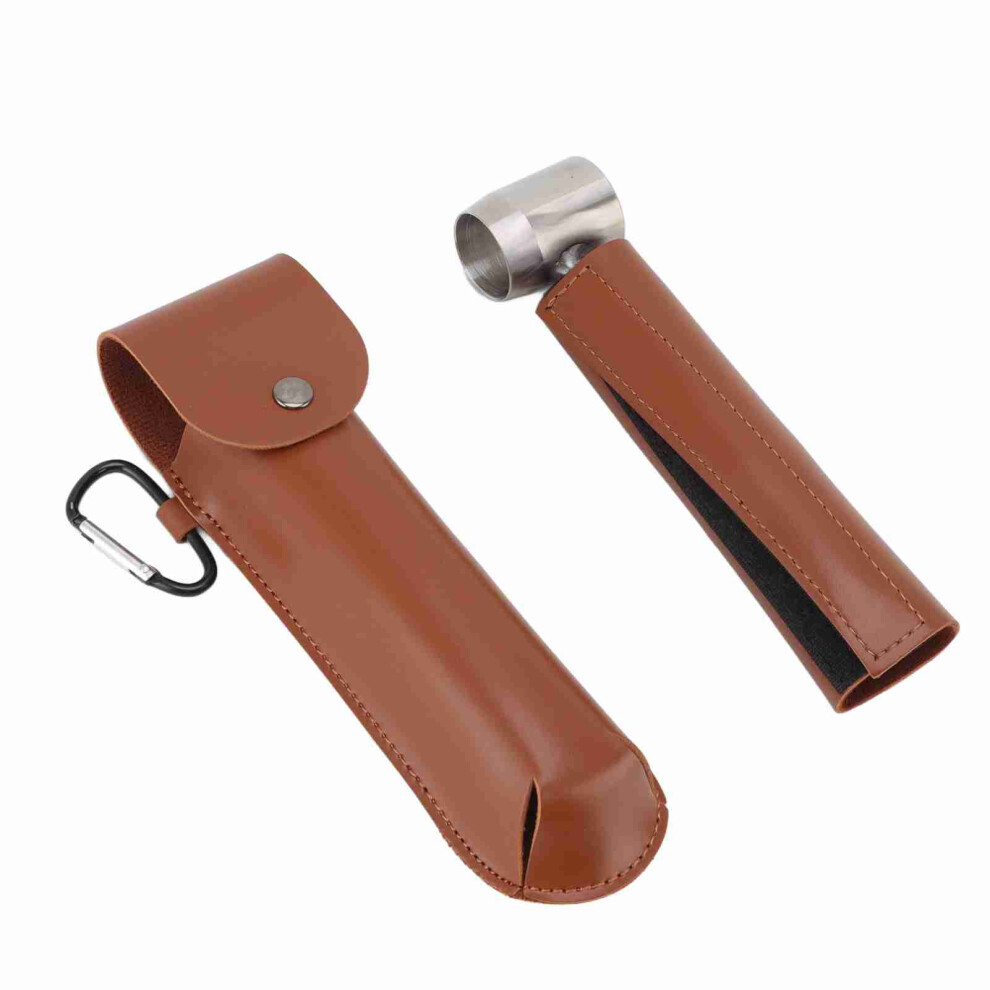 Manual Wood Auger Wrench Hand Survival Auger Wrench Multifunctional Woodworking Punch Tools Brown Pu Leather Case 9341321254583