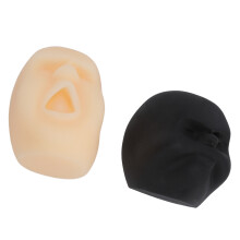 2 piezas de bolas con caras humanas divertidas - juguete sensorial suave de TPR