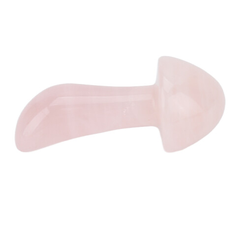 Rosa Jadestein Pilz-Massage-Stein - Gua Sha