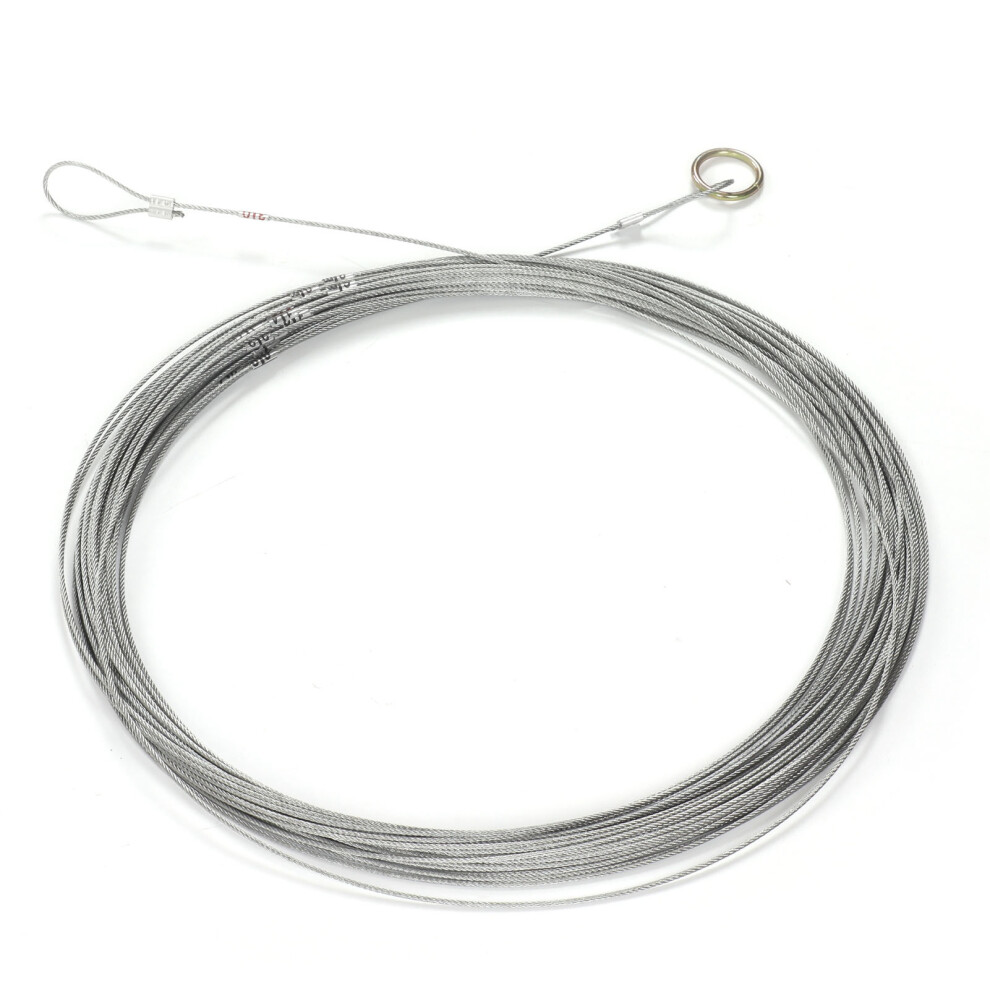 Steel Wire Measuring Rope Good Flexibility Sturdy Steel Rope Measuring Cord With Scale For Well Construction 30M/98.4Ft 4671321254944