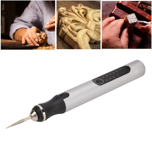 E108 300mAh Mini Aluminium Gravur Silber Stift 10W