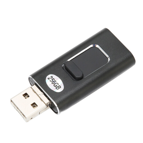 USB-C-Speicherstick 256 GB USB-C zu USB-A 2.0 Metall 1