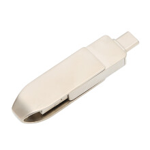 USB-C Flash-Laufwerk OTG 256 GB Silbermetall 3.0