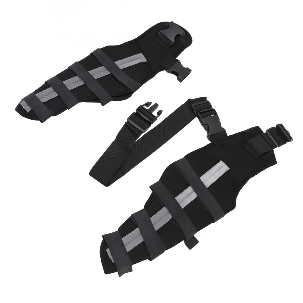 Dog Hind Leg Brace Reflective Pain Relief Stable Double Back Leg Support Protector for Knee Dislocation L