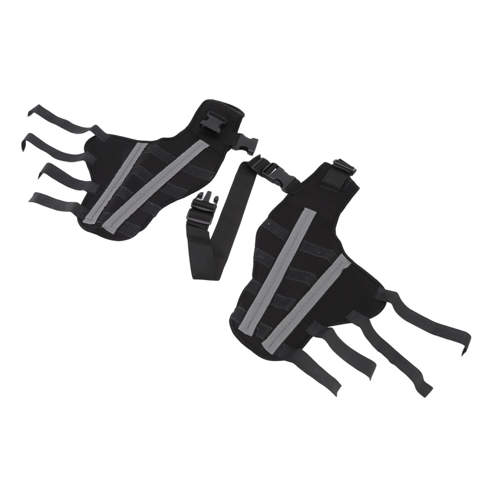 Dog Hind Leg Brace Reflective Pain Relief Stable Double Back Leg Support Protector for Knee Dislocation S