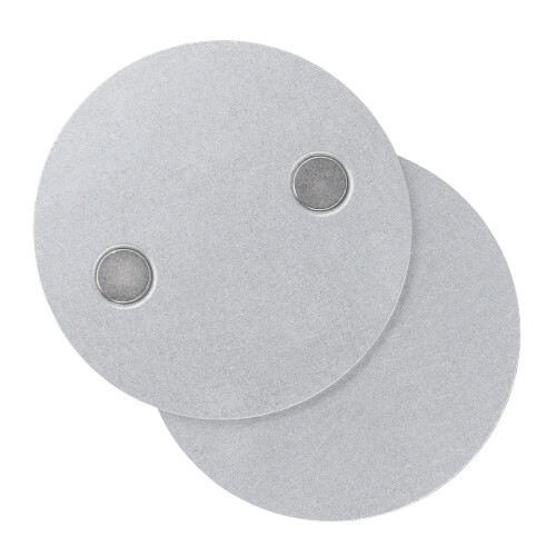 2pcs Magnetic Mounting Pad 7cm Drill Free Installation Tool for Smoke Detector Fire Alarm 2