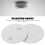 2pcs Magnetic Mounting Pad 7cm Drill Free Installation Tool for Smoke Detector Fire Alarm 7