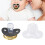 Chupete con corazón de strass, 6-18 meses, negro 16