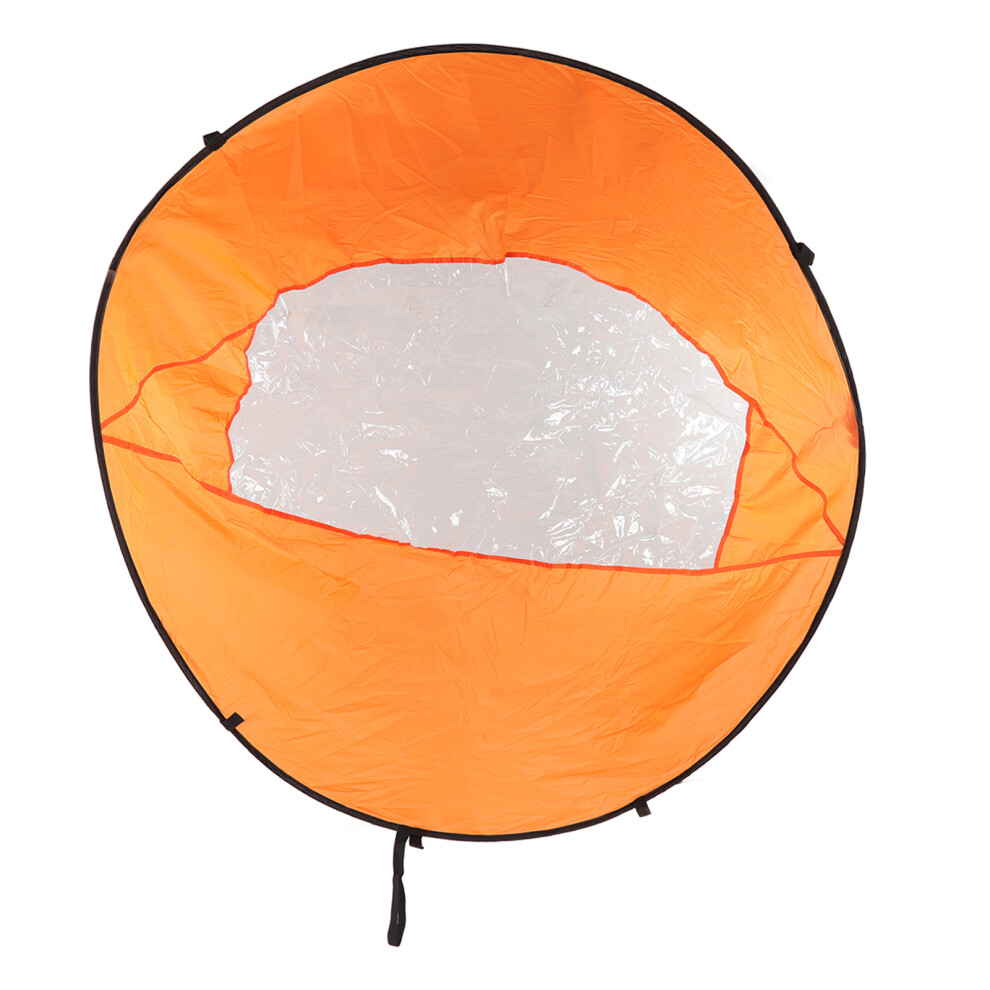 Foldable Kayak Boat Wind Sail EVA Reduced UV Radiation Portable Downwind Wind Paddle Sail for Outdoor Sport Orange