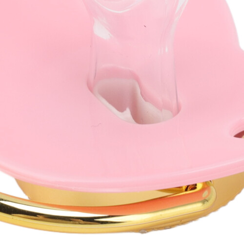 Herzförmiger Schnuller mit Strasssteinen 6-18 Monate Rosa 2