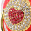 Herzförmiger Rhinestone-Schnuller 6-18 Monate Rot 9
