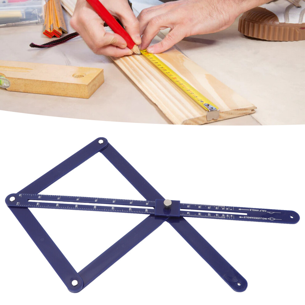 Corner Angle Finder Plastic Multifunctional Adjustable Precise Angle Protractor For Carpentry Measurement 4691321257486