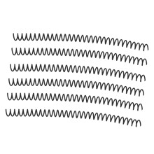 20 Stück Spiralbindedraht-Coil, 30 Löcher, Ø 13 mm, Schwarz