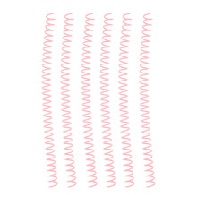 20 Stück Kunststoffspiralen, Ø 13 mm, 30 Löcher, rosa