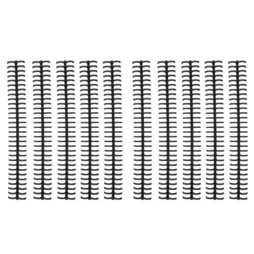 10 Stück Bindespines, Durchmesser 1/2 Zoll, Schwarz, 30 Löcher 1