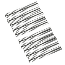 10 Stück Bindespines, Durchmesser 1/2 Zoll, Schwarz, 30 Löcher