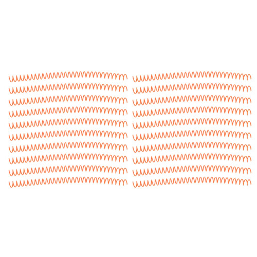20 Stück Spiralbindedraht, 13 mm, 30 Löcher, Orange 1