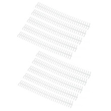 10 Stück Bindungsrücken, Durchmesser 0,5 Zoll, transparent