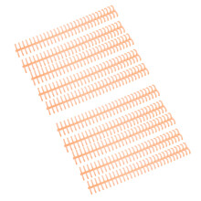 10 Stück Bindungsrücken 30 Löcher Ø 0,5 Zoll Orange