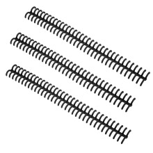 10 Stück 34-Loch Bindungsrücken 12 mm schwarze Ringe 85S