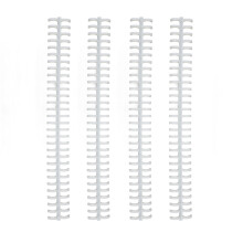 10 Stück 10 mm weißer PP-Binderrücken 30-Loch 65 Blätter